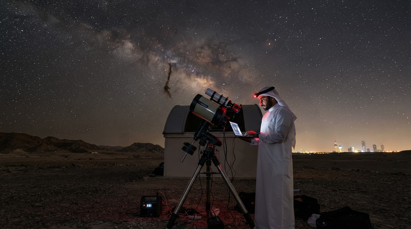 المصور الكويتي علي العبيدلي يفوز بجائزة مصور الفلك لعام 2026 بصورة سديم القرش
